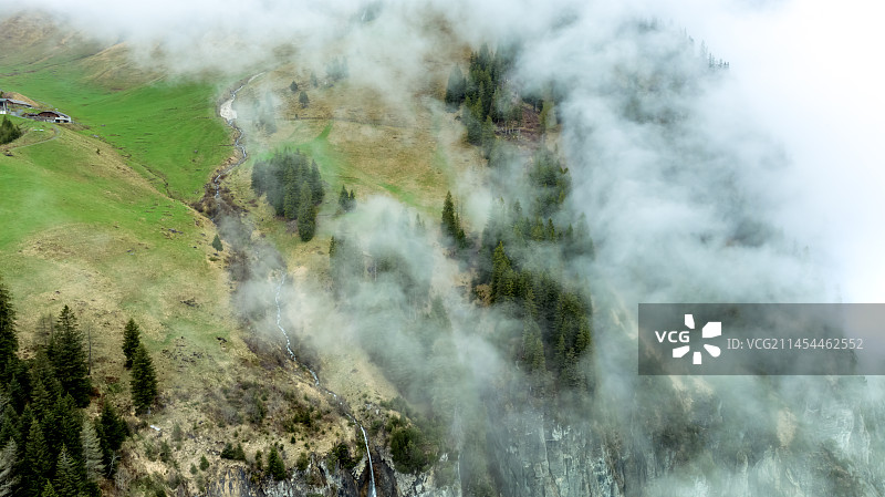 瑞士小镇坎德施泰图片素材