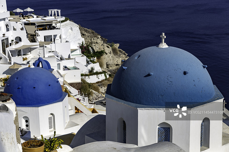 蓝顶教堂图片素材