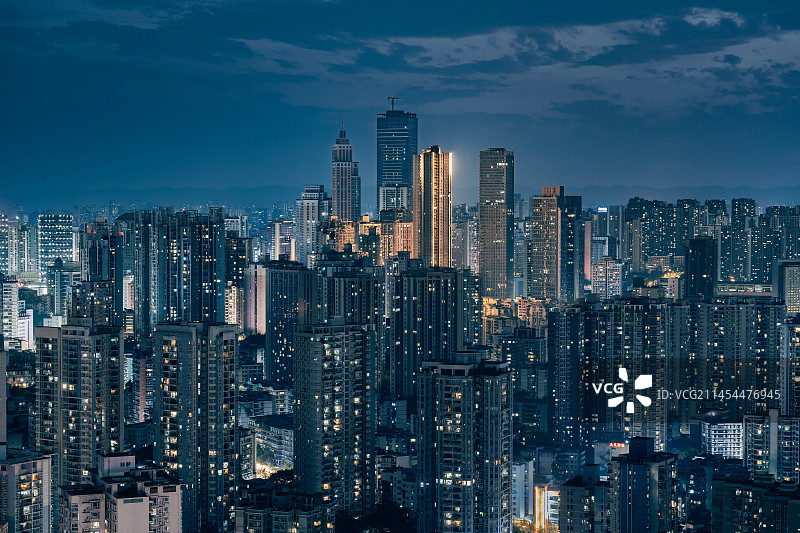 重庆南坪商圈夜景图片素材