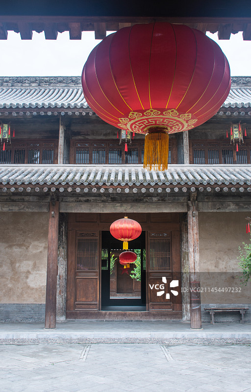 中国甘肃天水秦州区胡氏民居明清古建筑院落图片素材