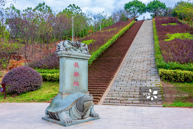 中国江西赣州五龙客家风情园长寿坡图片素材