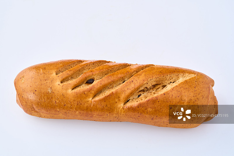 白色背景大列巴面包图片素材