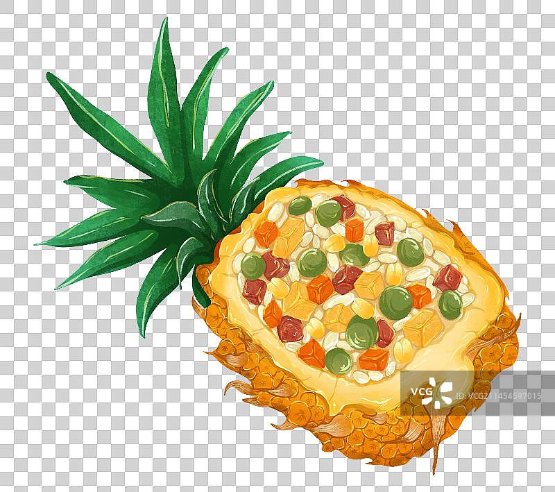 菠萝饭图片素材