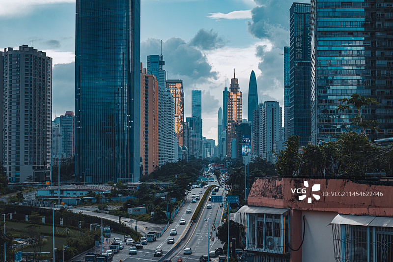 罗湖深南大道图片素材