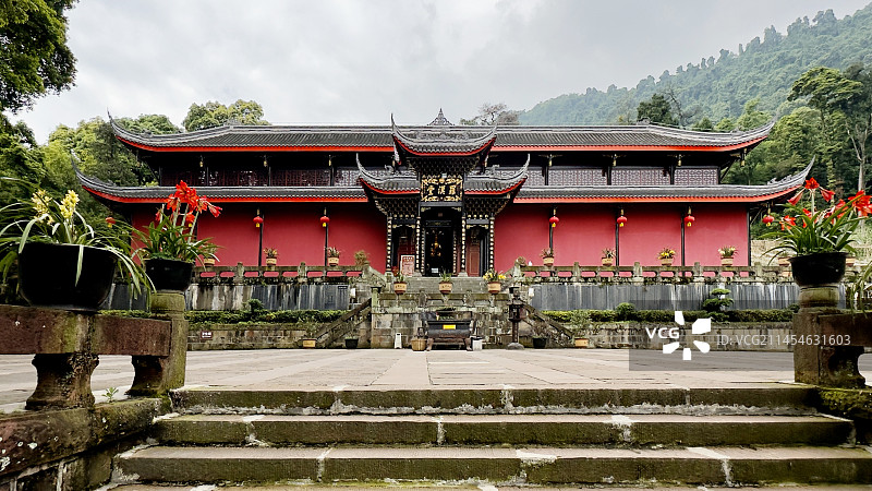 四川峨眉山伏虎寺罗汉堂图片素材