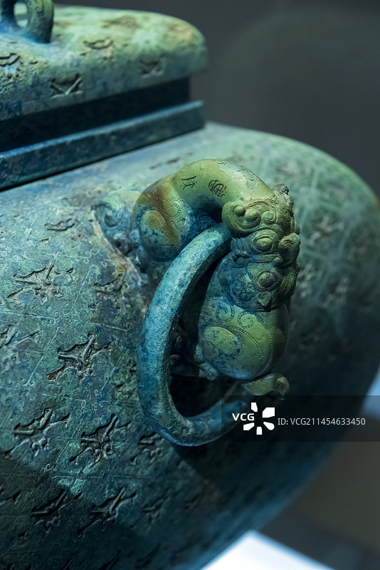 中国国家博物馆 曾候丙方缶 战国图片素材