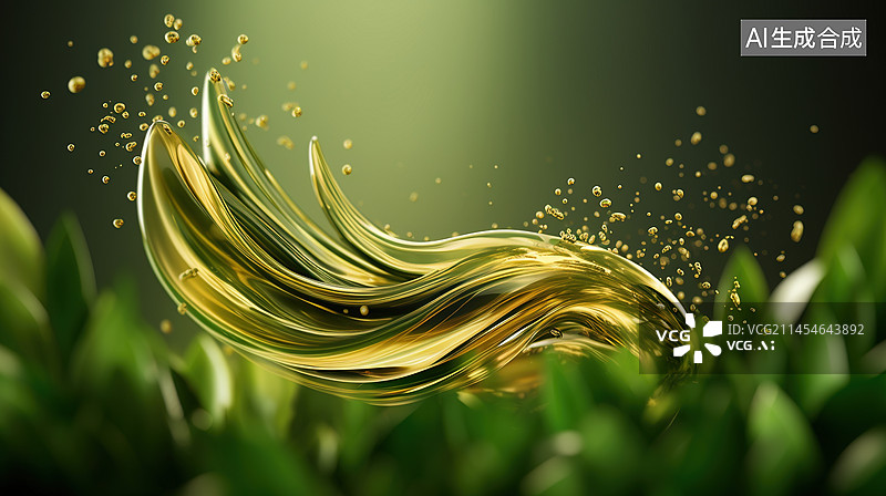 【AI数字艺术】护发因子概念3D渲染图片素材