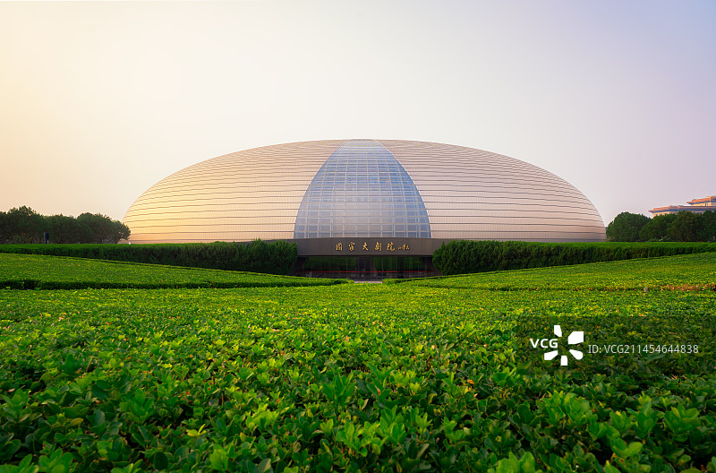 国家大剧院全景 National Centre for the Performing Arts图片素材
