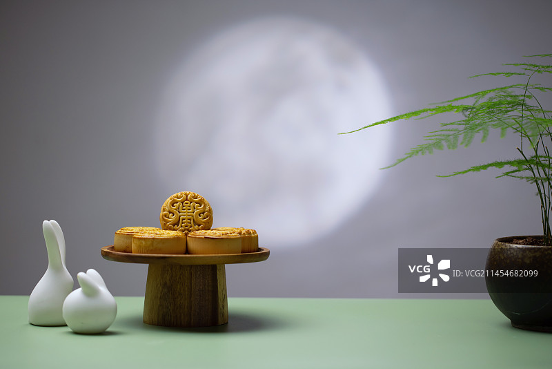 中秋节,满月,月饼,中国风图片素材