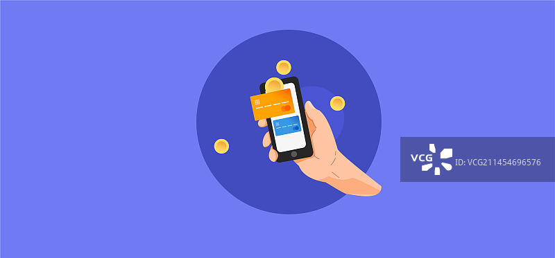 手机插图图片素材