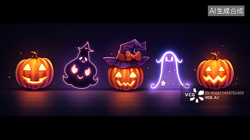 【AI数字艺术】万圣节南瓜图片素材