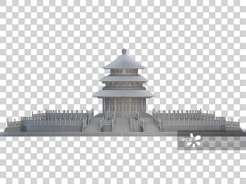天坛建筑3d国庆图片素材