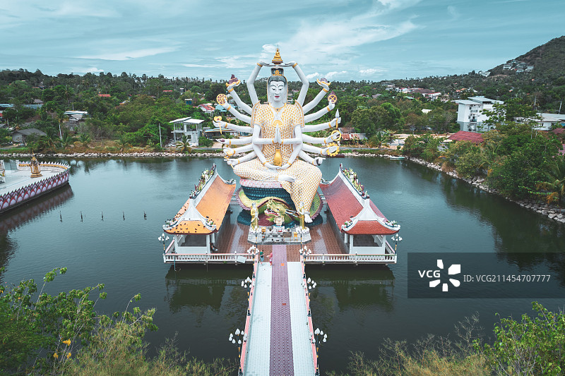 泰国苏梅岛千手观音庙图片素材