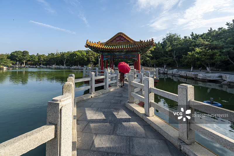 烟台蓬莱三仙山风景区图片素材