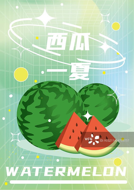 西瓜果汁解暑图片素材