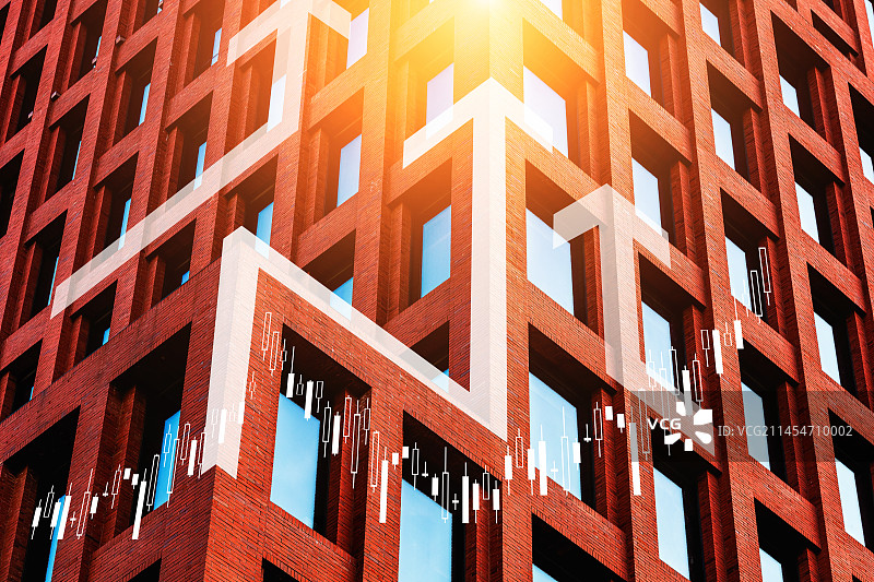 建筑房产金融图表图片素材