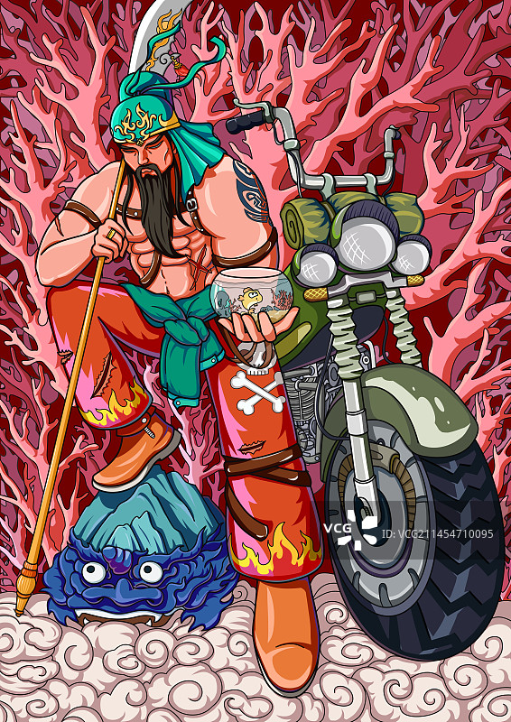 国潮关公图片素材