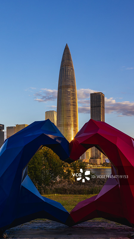 深圳湾人才公园雕塑图片素材