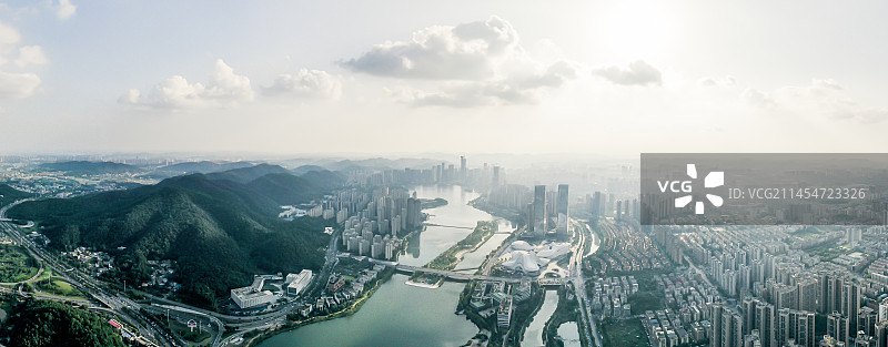 湖南长沙湘江新区梅溪湖公园图片素材