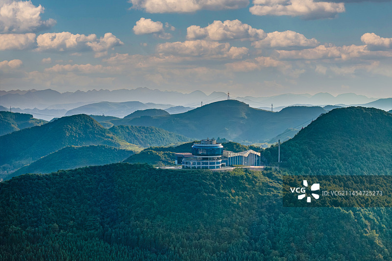 航拍六盘水梅花山景区图片素材