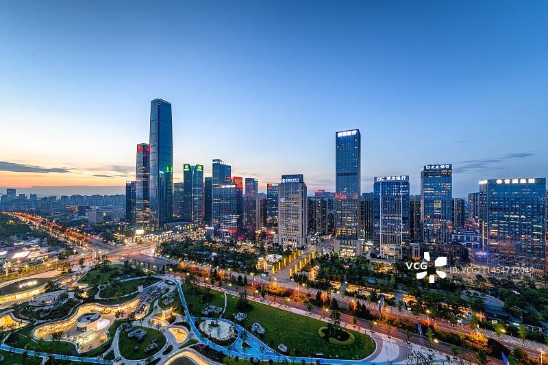 贵阳市未来方舟夜景图片素材