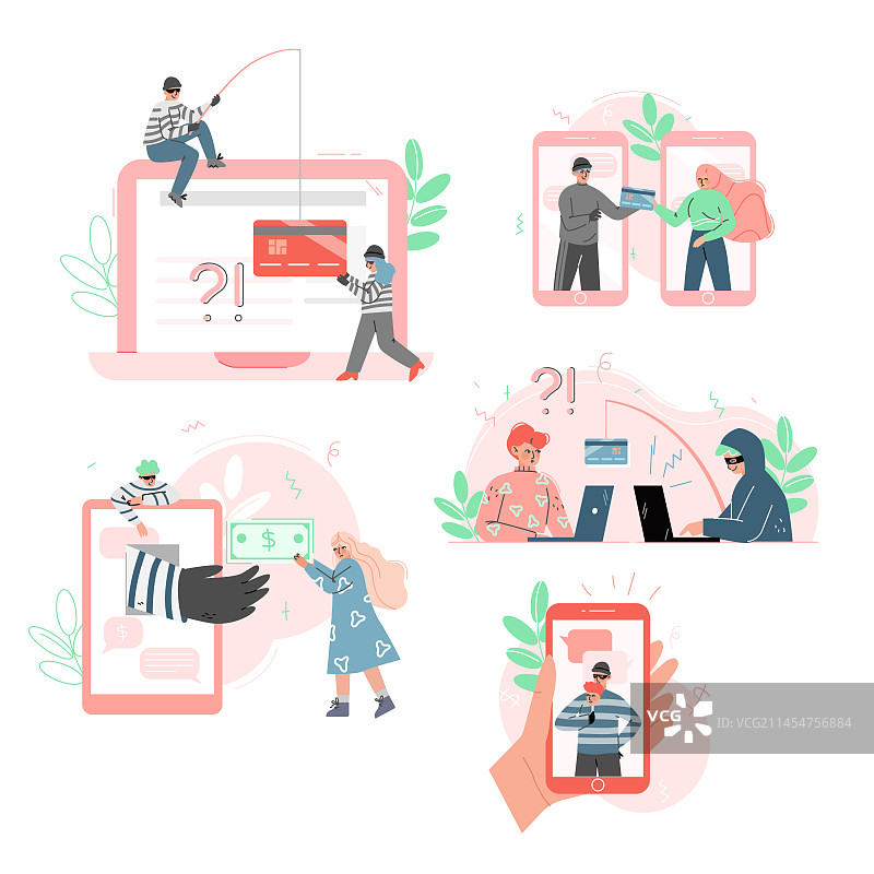 网络诈骗：欺骗行为图片素材