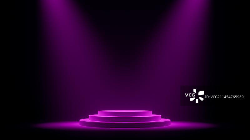 聚光灯下的舞台图片素材