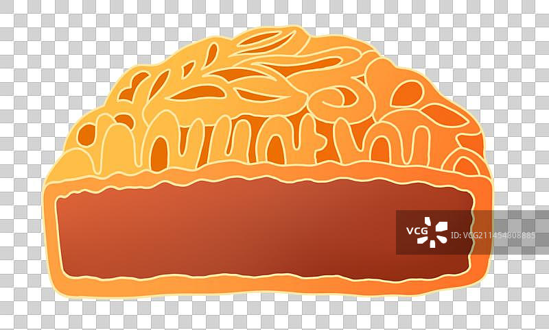 国潮风中秋节月饼插画元素图片素材