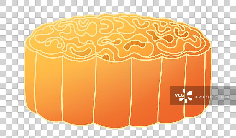 国潮风中秋节月饼插画元素图片素材