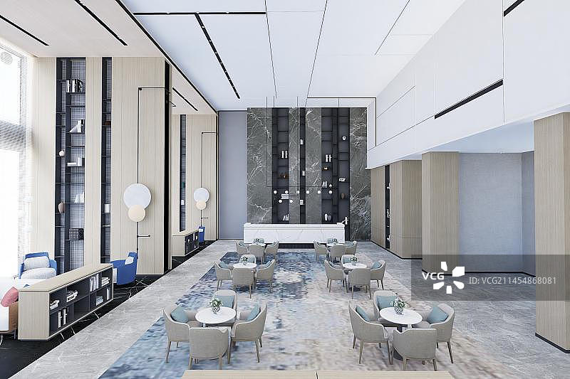 C4D渲染售楼处大厅背景图片素材