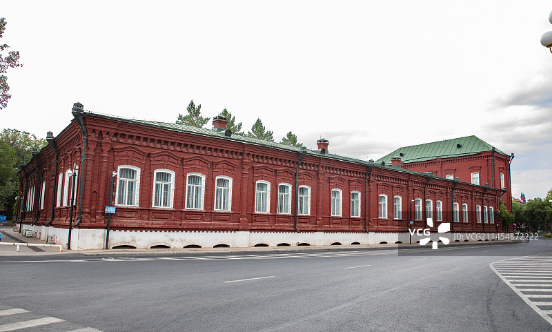 新疆塔城红楼图片素材