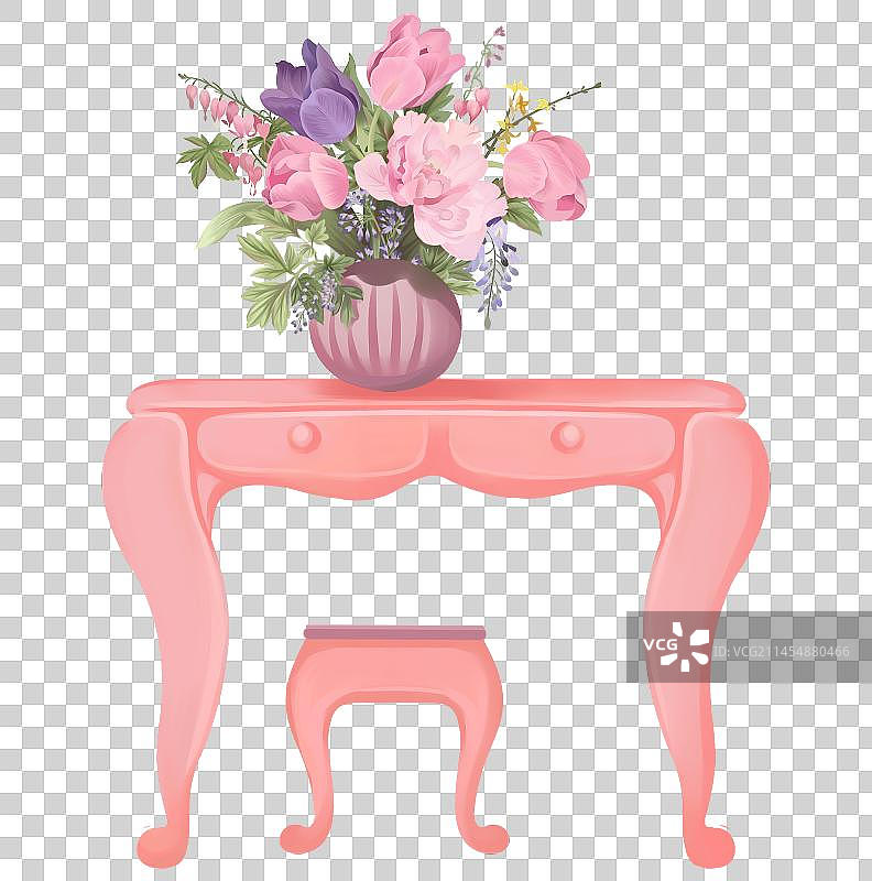 女生公主文艺清新化妆台图片素材