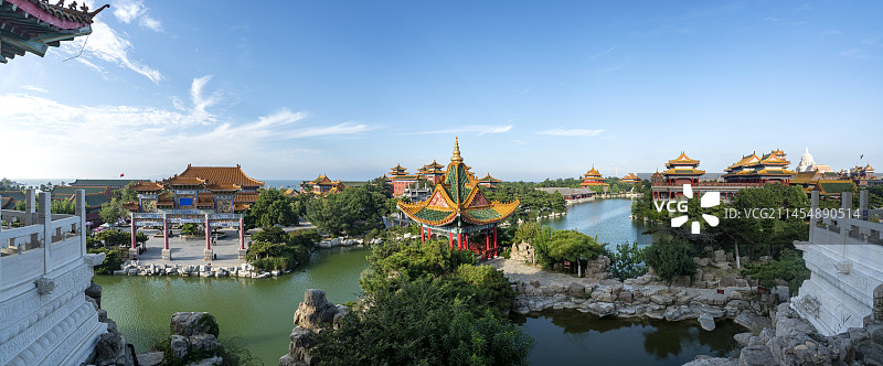 烟台蓬莱三仙山风景区图片素材