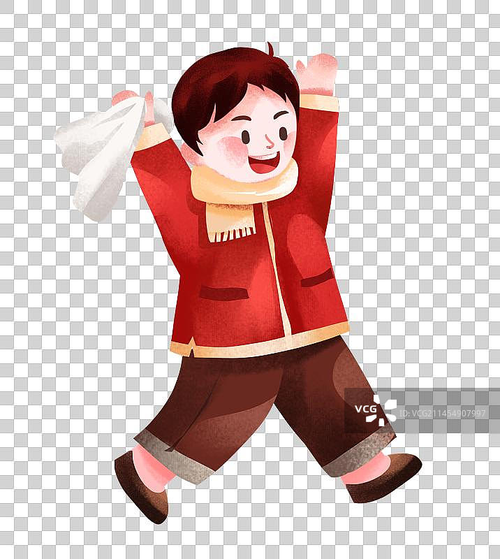 做家务搞卫生的人物插画元素图片素材
