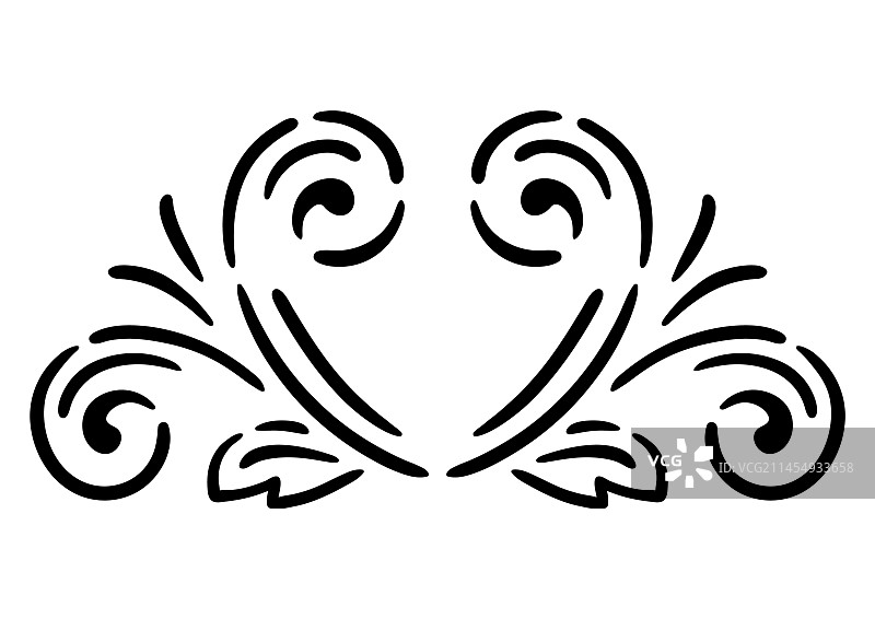 复古涡旋元素装饰图片素材