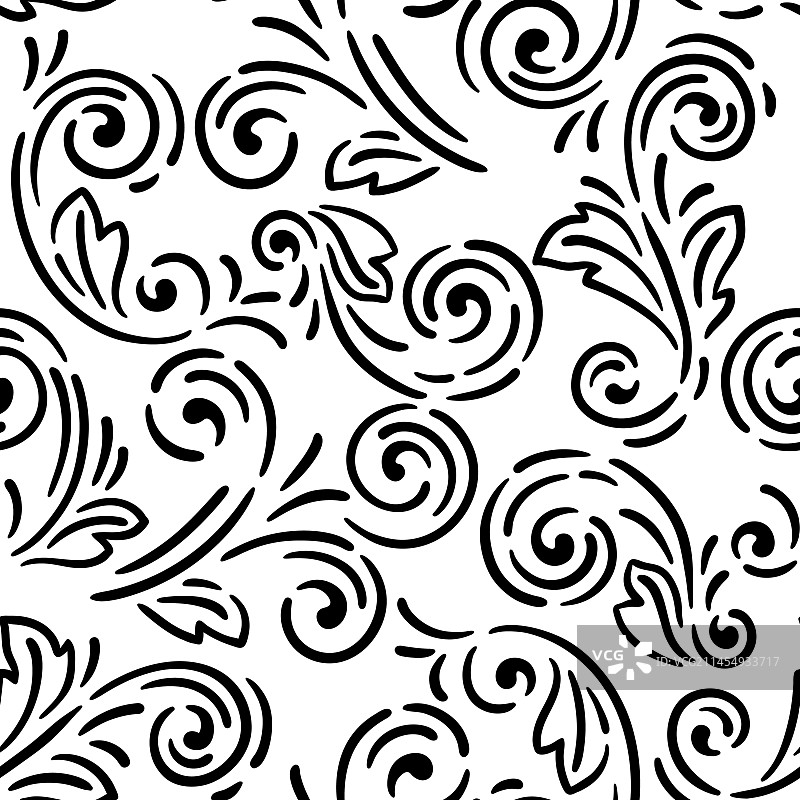 复古漩涡图案背景图片素材