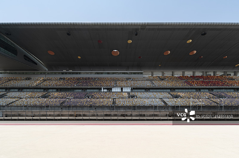 上海F1国际方程式看台及赛道图片素材