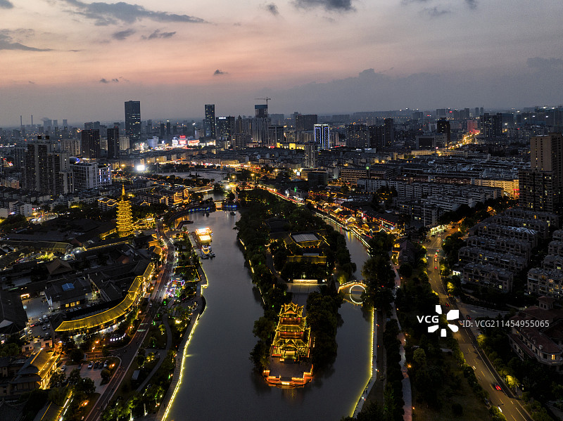 淮安里运河文化长廊图片素材