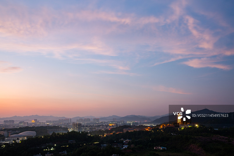 梅州梅江两岸风景图片素材