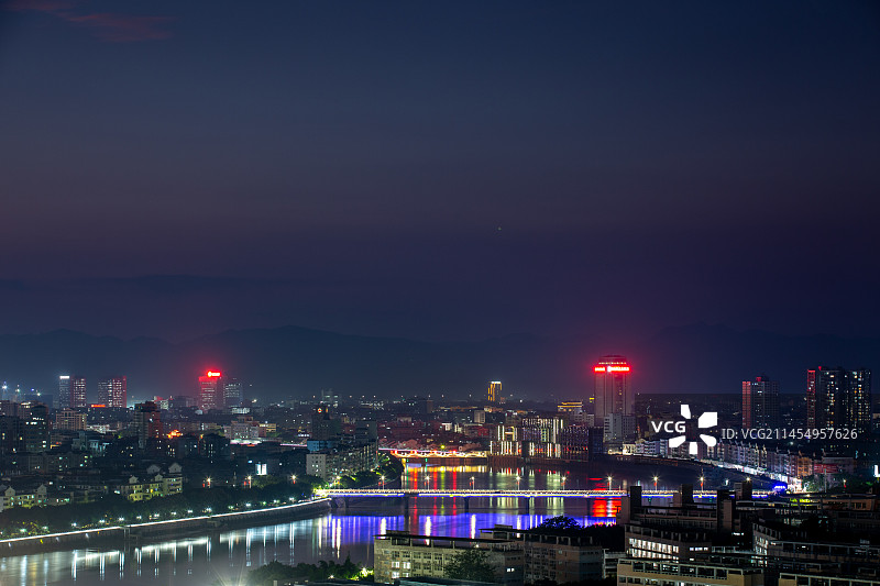 梅州梅江两岸风景图片素材