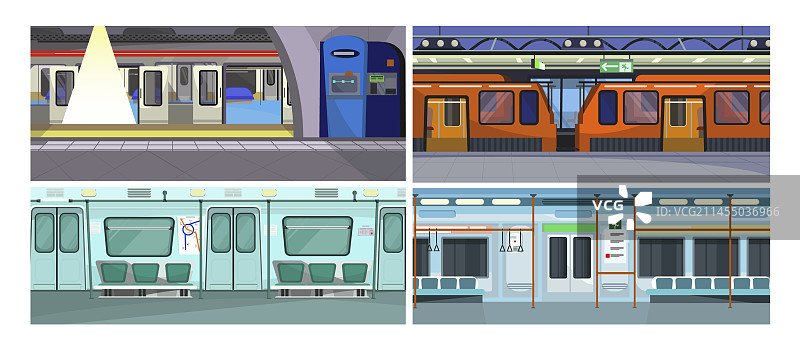 列车扁平化设计图片素材