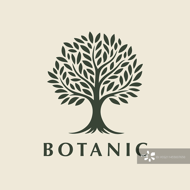 树木标志图标设计3图片素材