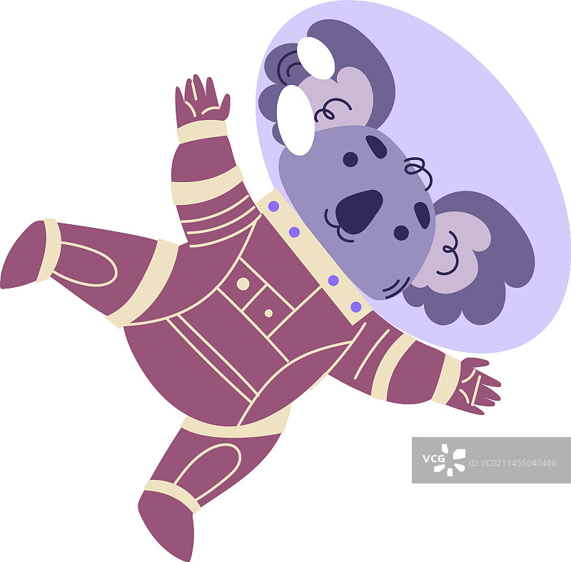 穿着宇航服的可爱考拉宇航员图片素材