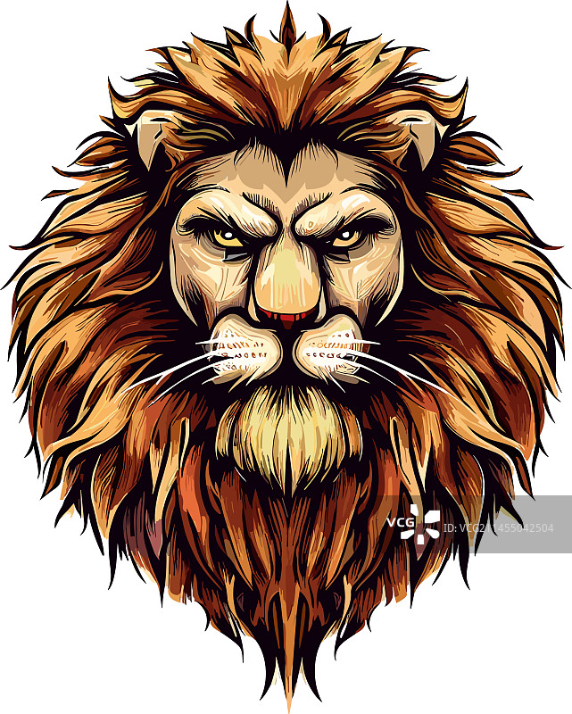 雄伟的狮子艺术图片素材