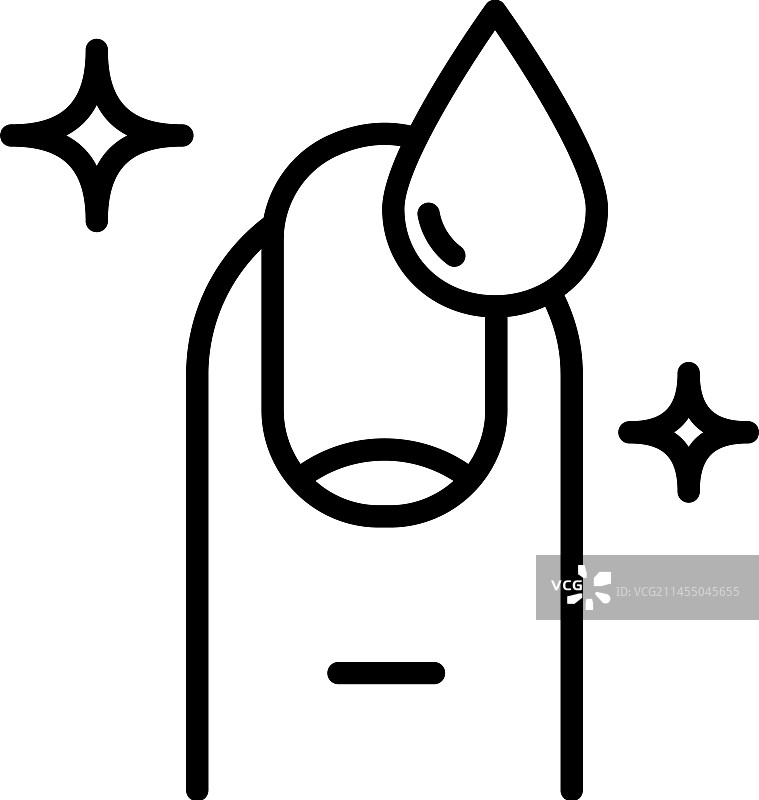 美甲护理线性图标图片素材