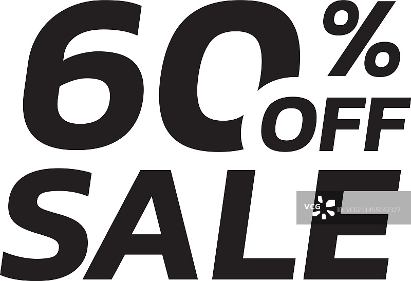 六折优惠标签或促销标签图片素材