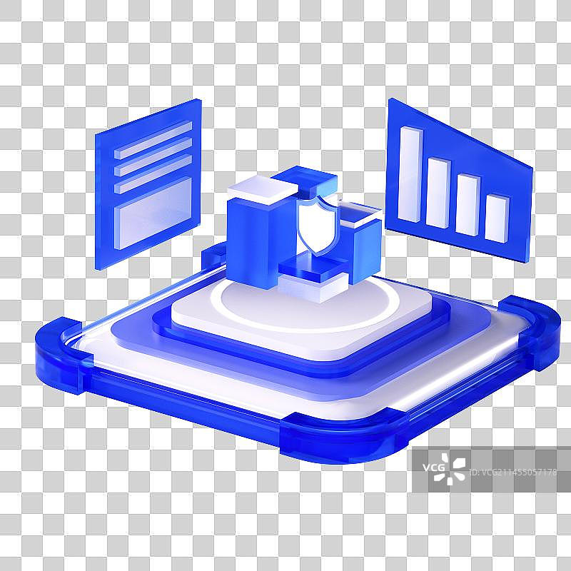 3d大数据商务风图表图片素材