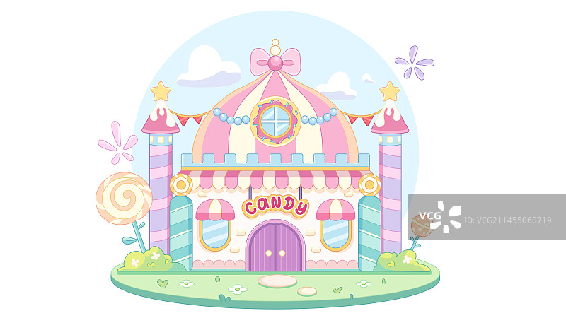 糖果屋图片素材