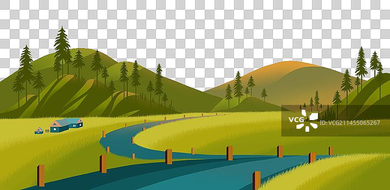 户外，春秋，草地，草原，风景图片素材