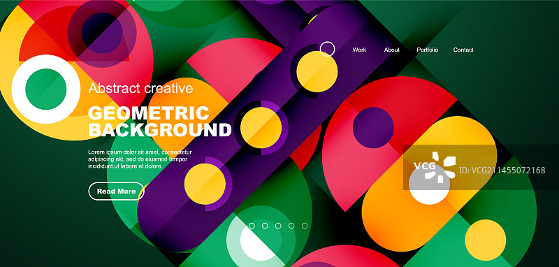 简单的圆圈和圆形元素图案图片素材